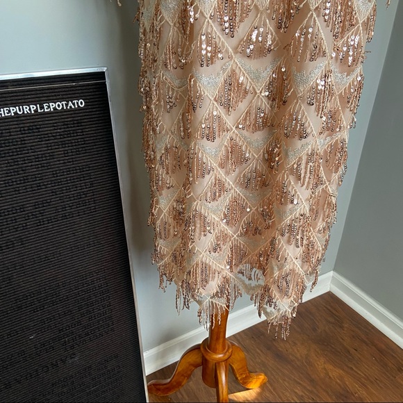 Chic Soul Gold Sequin Shift Dress Size 2X - Picture 8 of 11